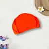 Venta Directa de Fábrica Gorro de Natación de Tela de Poliéster Alta Elasticidad Adulto Color Sólido Empaque Independiente No Aprieta la Cabeza y Es Transpirable