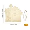 Amazon Halloween Natal Placa Decorativa de Madeira Pendurada TikTok Não Acabado diy Fatia de Madeira Xiyin Decoração de Porta Janela