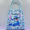 Bolsa de almuerzo impermeable de cuero de dibujos animados de gran capacidad, bolsa de lonchera portátil de dibujos animados lindos, bolsa de almuerzo