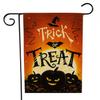 Bandera de jardín con patrón de calabaza de Halloween transfronteriza, creativa, de doble cara, tela de fondo, decoración para colgar en la pared del hogar de Halloween