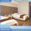 Tecido de Hotel Cama Lençóis de Cama Quarto Cama Armário Móveis Dois Armários e Uma Cama Móveis de Hotel Simples Placa de Partículas Móveis de Madeira Maciça