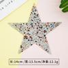 Zhaoshun resina color taladro aleatorio Adhesivo termofusible taladro caliente plancha caliente figura estrella de cinco puntas parche boca accesorios de ropa relámpago DIY