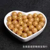Cuentas Sueltas con Lámina de Oro Cinabrio Lámina de Oro DIY Pulsera de Cristal Hecha a Mano Accesorios para Joyería Pieza Individual Semiacabada