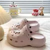 Zapatos de Madera DIY de Mariposa Perlada, Suaves y Dulces, Superventas de Verano, Cómodos para el Trayecto Diario, Uso al Aire Libre, Pantuflas Cerradas de EVA