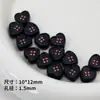 Contas de Botão de Coração de Desenho Animado Bolsa com Contas Pendurada Pulseira Colar Brincos Feitos à Mão Acessórios de Joia