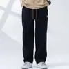 Calça casual americana moda masculina rua solta reta marca de moda utilitária versátil Ruan Shuai nova calça comprida de perna larga