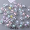 Contas de acrílico transparente estrela ameixa borboleta multi-estilo pulseira tecida à mão frisada DIY pacote de material
