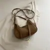 Bolso de hombro de moda de invierno 2026 estilo coreano, bolso de axila simple y elegante, bolso cruzado único y estético
