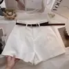 Shorts casuales de verano 2026 para mujer, nuevos, de tiro alto, versátiles, adelgazantes, de pierna recta, pierna ancha, línea A, de tres cuartos