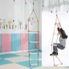 Escalera de Cuerda de Entrenamiento para Niños Colgar del Techo Fitness Aparato de Entrenamiento Inductivo Fitness Anillo de Levantamiento Columpio Columpio Columpio Deportes Escalada en Roca