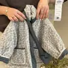 Chaqueta acolchada de lana de cordero, nuevo estilo otoño e invierno 2026 para niños y niñas, engrosada, reversible, ropa exterior acolchada cálida para niños