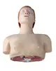 Treinamento de simulação de demonstração de primeiros socorros respiração ressuscitação cardiopulmonar modelo humano do corpo humano