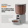 Atacado transfronteiriço alimentador inteligente para animais de estimação máquina de alimentação automática gato aço inoxidável multi-funcional vídeo remoto suprimentos