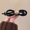 Pinza para el Cabello Retorcida de Perlas para Mujer, Accesorio para el Cabello de Alta Gama para Recogidos en la Parte Trasera de la Cabeza, Adecuado para Cabello Fino, Pinza de Garra, Pinza de Tiburón, Accesorio para el Cabello de Pasador