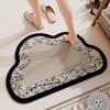 Yunduo Felpudo para Baño de Lodo Diatomeas Alfombrilla Absorbente Especial para Baño Alfombrilla de Pies de Secado Rápido Alfombrilla Antideslizante de Alta Calidad Alfombra de Baño
