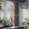 Estante de escalada para gatos para ventana de bahía en casa, estante de escalada simple de madera para gatos mascotas, estante de actividad para gatos, estante de nido para gatos