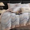 Conjunto de Cuatro Piezas de Polar Térmico Volcán de Nueva Generación 100% Algodón Otoño e Invierno Funda de Edredón Térmica con Diseño de Botones Ropa de Cama 100% Algodón