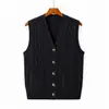 Chaleco cárdigan para hombre, cuello de corazón de pollo de anciano, suéter, chaleco cálido engrosado, holgado, murciélago