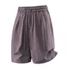 Nuevos shorts de trabajo casuales de secado rápido, de moda para 2026, en colores gris París, negro, morado y caqui, disponibles en stock con etiquetas, hechos de algodón
