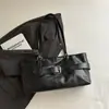 Nuevo Bolso de Hombro Único con Hebilla de Cuero Escarchado para Otoño Bolso de Mano Retro de Cuero con Cera de Aceite Moda Versátil Bolso de Axila para Mujer