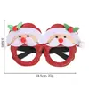 Fiesta de Bolas Gafas de Plástico Gafas Divertidas Celebridad de Internet Gafas de Navidad Pompones Navidad Set de Doce Piezas Gafas