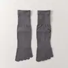 Calcetines de cinco dedos para hombre, hechos de hilo de algodón, construcción sin costuras, longitud hasta la pantorrilla, resistentes al olor, absorbentes del sudor y antibacterianos, adecuados para deportes y uso diario