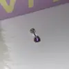 Aretes de Serpiente Morados de Corazón Soñador, Aretes de Garra de Dragón Dulces y Picantes de Gama Alta, Aros Brillantes de Diamante