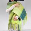Bufanda de cachemira suave y cerosa de estilo coreano para otoño e invierno, chal grueso de alta gama para mujer, a la moda, combinable con todo.