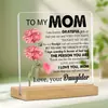 Adornos de Soporte Acrílico Transfronterizo, Artesanías Personalizadas, Decoraciones de Mesa, Día de la Madre, Día del Padre, Halloween, Regalos de Navidad
