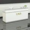 Liquidação Pintura Eletrostática Balcão de Recepção Moderno Loja de Roupas Barbearia Balcão de Bar Balcão de Caixa Recepção Frontal da Empresa Balcão de Recepção Simples