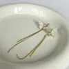 Brincos de Franja Borboleta Fashion de Luxo Leve para Mulheres com Design Único, Brincos de Tarraxa Doce Cool Exquisitos, Brincos de Moda Versáteis