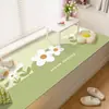 Tapete para Ventana Abuhardillada de Cuero Floral Fresco, Adecuado para Todas las Estaciones, Impermeable, Limpiable con Paño, No Requiere Lavado, Fácil de Cuidar, Tapete para Balcón al por Mayor