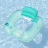 Sofá inflable de agua con doble fila flotante y forma de cisne sandía para tomar el sol, colchón inflable reclinable, colchoneta de playa, anillo de natación