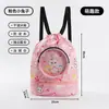 Bolsa de Almacenamiento Impermeable para Niños con Separación Húmedo/Seco, Específica para Natación, Deportes, Fitness, Traje de Baño con Bolsa Grande de Cierre de Cordón
