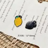 Colgante Ins Naranja Plátano Piña Lichi Durian para Pulsera Collar Hecho a Mano DIY Cadena de Teléfono Móvil con Cuentas Accesorios