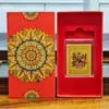 Pegatinas Doradas para Teléfono con Lámina Dorada, Atraer Riqueza, Cinco Dioses de la Riqueza, Amuletos de Buena Suerte, Regalos para Fundas de Teléfono, Caja de Regalo al por Mayor con Lámina Dorada