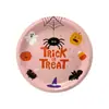 Nuevos Platos de Papel Desechables de Halloween de 9 Pulgadas Redondos Impresos Platos de Cena Fiesta Platos de Papel para Fiesta 8 Piezas