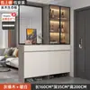 Gabinete de Entrada Frente a la Puerta, Gabinete Divisorio para Sala de Estar, Estantería de Almacenamiento, Gabinete de Almacenamiento de Lujo Ligero, Gabinete de Pantalla para Puerta, Gabinete de Zapatos Integrado