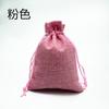 Bolsa Navideña Anti-Lino Empaque Vino Tinto Almacenamiento Literario de Juguetes Bolsa Sachet de Té Especias Cordón Ajustable Bolsa de Lino a Prueba de Polvo