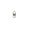 Fábrica de Origen de Broches Giratorios de Figura de Ocho, Galvanizados en Tres Colores, Opcional con Esmalte Sellado, Paquete de 50 Llaveros para Joyería de Aleación de Zinc