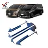 Adecuado para Toyota 23 Alphard Vellfire Serie 40 Tiras de Umbral de Bienvenida y Pedales Modificados de Acero Inoxidable