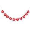 Accesorios de diseño de sitio de cinta fina no tejida para celebración de bodas AMOR tirar cinta de flores raya