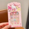 Calcomanías de Uñas para Niños Kulomi Calcomanías de Uñas Divertidas para Niñas Desmontables Calcomanías de Uñas para Niñas Dulce Lindo Vestir Armadura