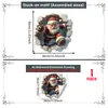 Natal múltiplos estilos quebrando parede Papai Noel adesivo de parede de banheiro parede de fundo decoração de casa adesivo de parede autoadesivo