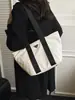 Bolsa de Nylon Portátil Transfronteriza, Bolso Cubo Simple de Gran Capacidad, Bolsa de Compras Casual, Bolso de Hombro Axila de Moda para Viajes