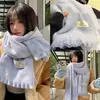 Bufanda a Cuadros Otoño e Invierno para Mujer, Estilo Coreano, Imitación Cachemir, Engrosada, Versátil, Cálida, Adecuada para Estudiantes, Estilo Jk, Calentador de Cuello Lindo para Parejas