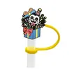 Tapa de Silicona con Forma de Oso de Dibujos Animados para Popote 8/10mm Tapa para Popote Decoración a Prueba de Polvo Anti-Derrames Tapón para Popote Venta al por Mayor