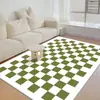 Tapete Simples de Veludo Cristal para Mesa de Centro para Uso Doméstico, Carpete Moderno para Sala de Estar, Sensação de Luxo Leve de Alta Qualidade, Tapete de Quarto ao Lado da Cama com Design Linear
