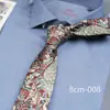 Estilo retro casual europeo y americano con estampado floral de 8 cm de ancho para atar a mano, accesorio de traje diario moderno, suministro directo de fábrica