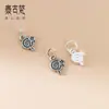 Prata Esterlina S925 Pingente Vintage Pirulito Charme para Pulseira DIY Acessórios de Material de Corda Trançada Feita à Mão S0538